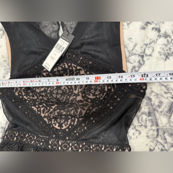 BCBGMAXAZRIA “Joselyn” Black Lace Mesh Cocktail Dress Size 6 NWT $368 - Picture 12 of 15